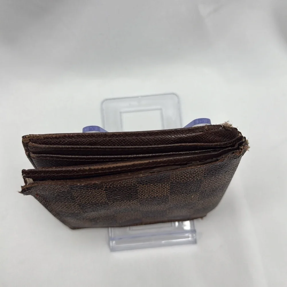 Louis Vuitton Ebene Damier Bi-Fold Marco Wallet Brown | Men’s | Pre-Owned |